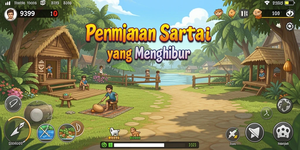 Screenshot menampilkan aksi seru dalam gameplay Casual 9399.