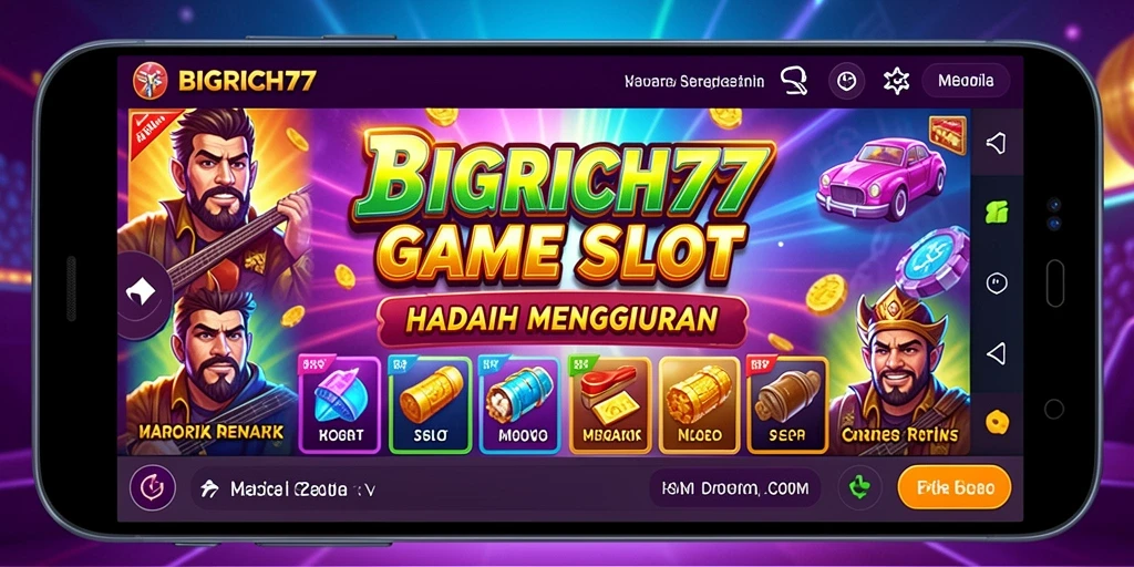 Tampilan menarik saat bermain BIGRICH77 dengan fitur Slot yang seru.