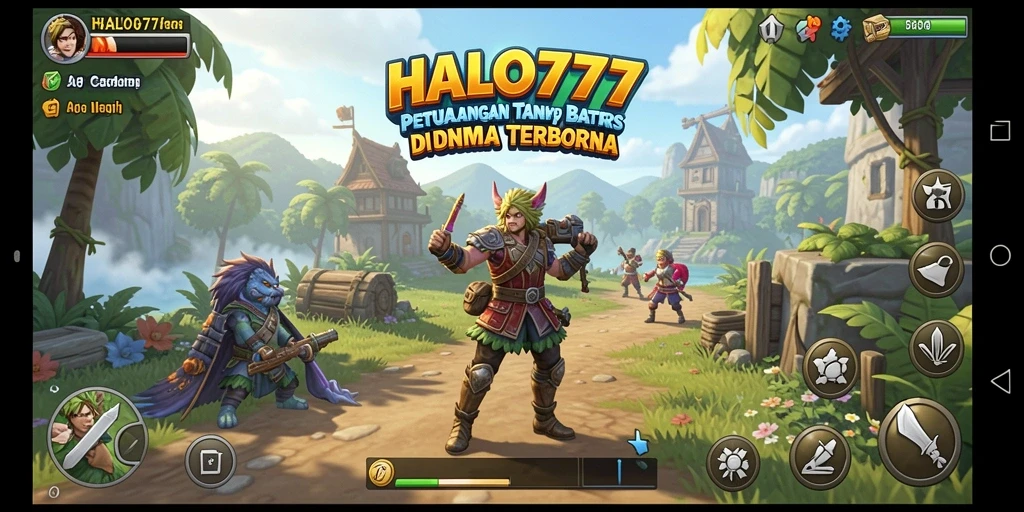 Tampilan mengeksplorasi dunia terbuka yang menakjubkan di HALO777.