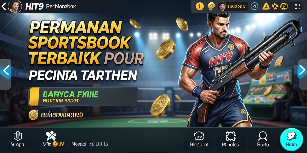 Tampilan screenshot HIT9 menampilkan antarmuka intuitif dan permainan olahraga yang menarik.