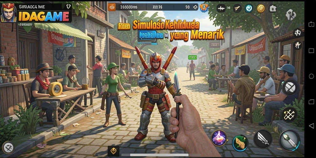 Tangkapan layar gameplay <strong>IDAGAME</strong> yang menunjukkan momen interaktif dan kreatif.
