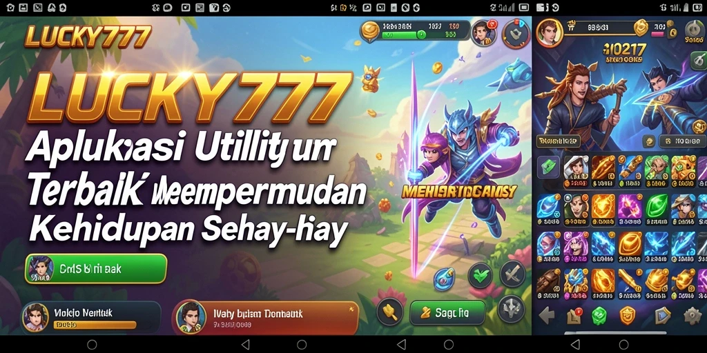 Tampilan utama LUCKY777 dengan berbagai fitur Utility yang mempermudah.