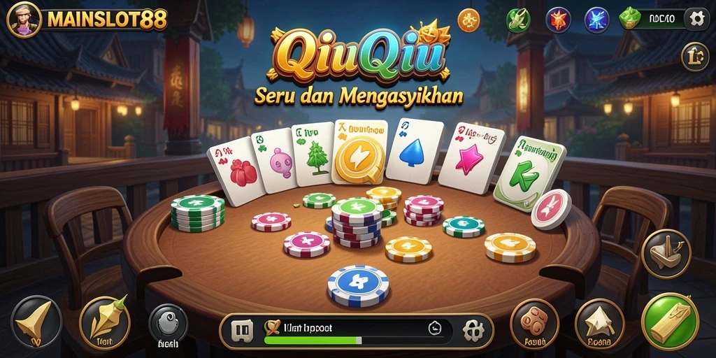 Tampilan gameplay QiuQiu yang menegangkan dan mengasyikkan