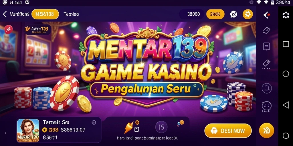Tampilan menarik dari gameplay kasino MENTARI138 yang memukau.