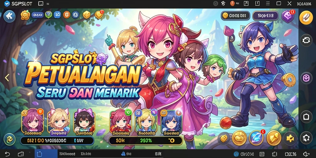 Screenshot menunjukkan karakter anime dari SGPSLOT dalam pertarungan yang menegangkan.