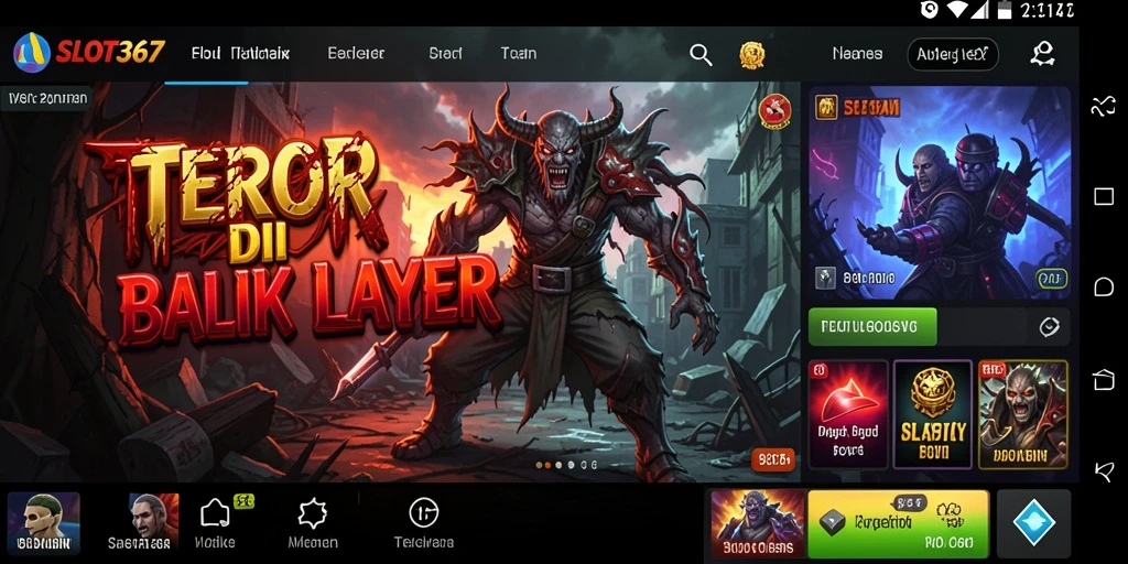 Tangkapan layar menampilkan gameplay mencekam dari SLOT367.